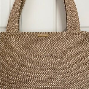 Eric Javits Elegant Woven Tan Tote Bag